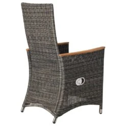 Zebra Status Gartensessel Geflecht Anthrazit -Garten Leben 761346 3