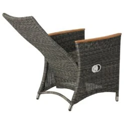 Zebra Status Gartensessel Geflecht Anthrazit -Garten Leben 761346 5