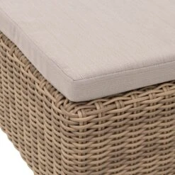 Domus Ventures Salamanca Gartenliege Halbrundgeflecht/Olefin White-Pepper/Warm-Grey -Garten Leben 765966 10