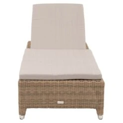 Domus Ventures Salamanca Gartenliege Halbrundgeflecht/Olefin White-Pepper/Warm-Grey -Garten Leben 765966 3