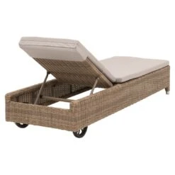 Domus Ventures Salamanca Gartenliege Halbrundgeflecht/Olefin White-Pepper/Warm-Grey -Garten Leben 765966 5