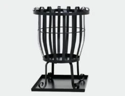 Feuerkorb Pagia, Stahl, Inklusive Aschefangblech Ø39cmx51cm Schwarz