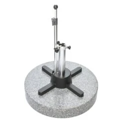 LiRo Midi 70-S Granit Mobiler Schirmständer Flexible Klemmung Granit-Grau -Garten Leben 779364 1