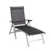 MWH Elements Klappliege Aluminium/Textilene Silber/Anthrazit -Garten Leben 779540 1
