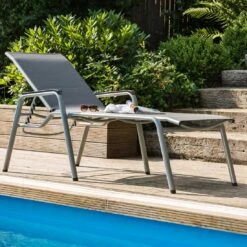 Kettler Cirrus Komfort-Stapelliege Aluminium/Textilene Silber/Anthrazitgrau 13 Kettler Cirrus Komfort-Stapelliege Aluminium/Textilene Silber/Anthrazitgrau -Garten Leben 790760 2 1