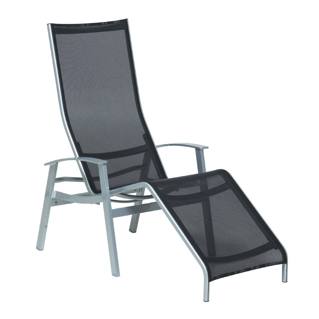 Karasek California TOP Gesundliege Aluminium/Textilene Silber/Schwarz 3 Karasek California TOP Gesundliege Aluminium/Textilene Silber/Schwarz