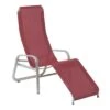 Karasek Florida Gesundliege Aluminium/Textilene Platin/Bordeaux -Garten Leben 798284 1