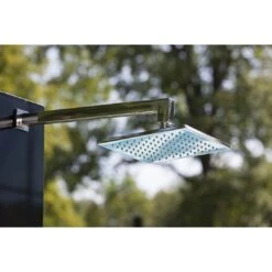 Ideal Kuba Gartendusche Warmwasser Edelstahl/WPC/Glas 7 Ideal Kuba Gartendusche Warmwasser Edelstahl/WPC/Glas -Garten Leben 811132 2