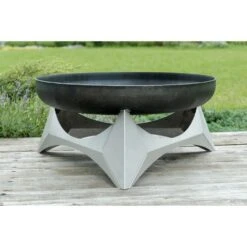 SvenskaV ARKA Feuerschale 63x63cm, Unterbau Edelstahl -Garten Leben 814267 2