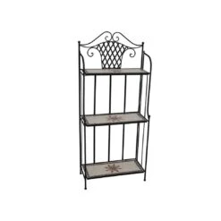 Siena Garden Stella Regal 143x62cm Mattschwarz -Garten Leben 816808 2