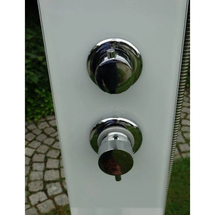 Ideal Tobago Gartendusche Warmwasser Edelstahl/WPC/Glas 5 Ideal Tobago Gartendusche Warmwasser Edelstahl/WPC/Glas – Bild 3