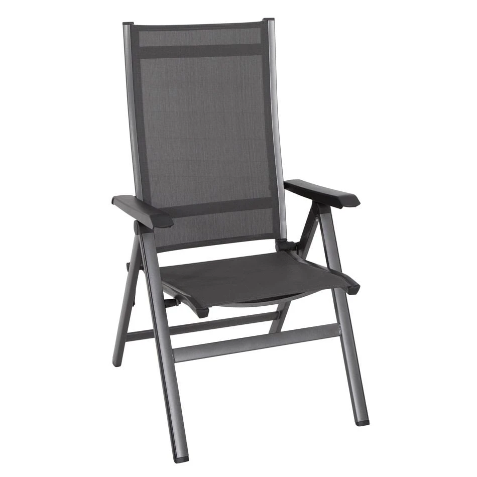 MWH Elements Klappsessel Aluminium/Textilene Eisengrau/Anthrazit 3 MWH Elements Klappsessel Aluminium/Textilene Eisengrau/Anthrazit
