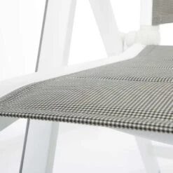MWH Futosa Klappsessel Aluminium/Textilene Polarweiß/Grau -Garten Leben 833836 5