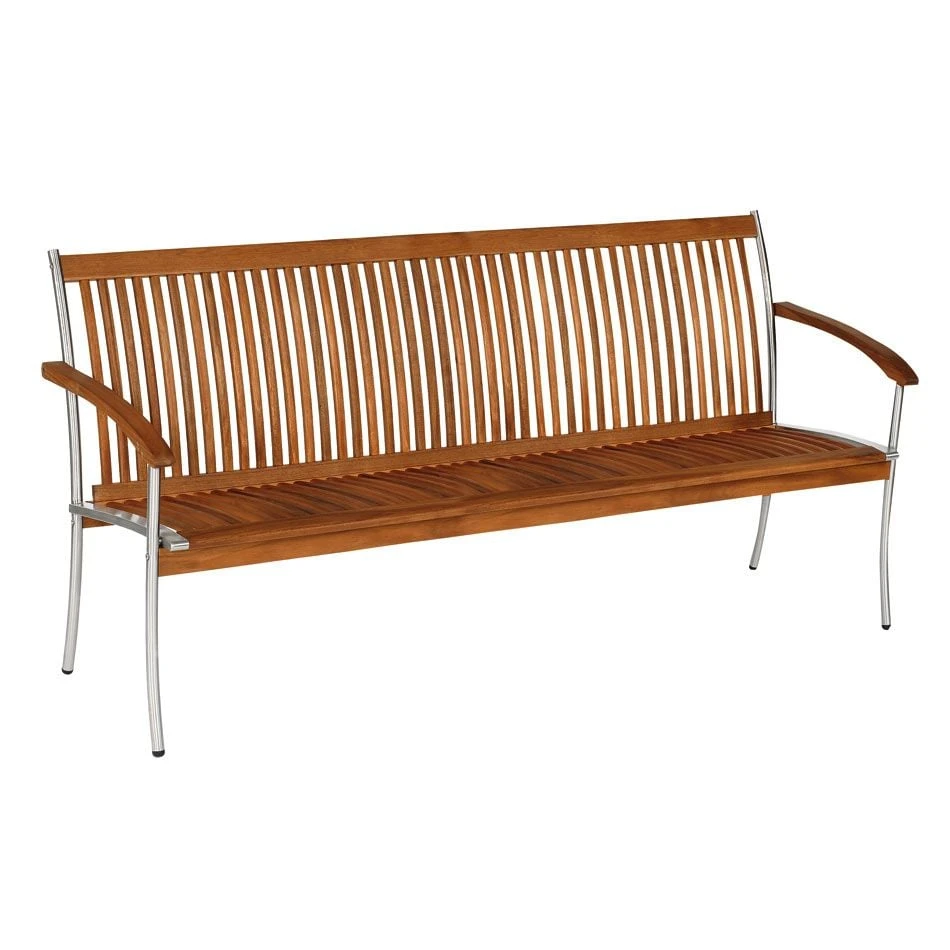 Balke SINGAPUR I Gartenbank 151cm Edelstahl/Akazie Geölt 3 Balke SINGAPUR I Gartenbank 151cm Edelstahl/Akazie Geölt