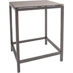 Stern Stehtischgestell 80x80cm Aluminium Anthrazit -Garten Leben 838137 3