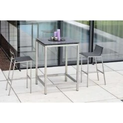 Stern Gartentisch-Gestell 80x80cm Edelstahl -Garten Leben 838170 5