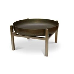 SvenskaV Cube Design-Feuerschale Ø63cm Rohstahl -Garten Leben 840458 3