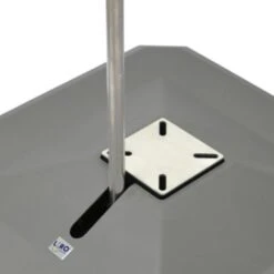 LiRo Midi Plus 100MF Mobiler Schirmständer - Flanschaufnahme Graphit -Garten Leben 855935 2