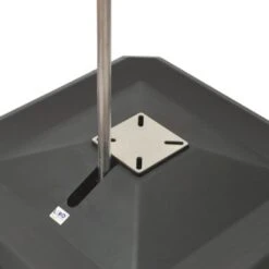 LiRo Midi Plus 100MF Mobiler Schirmständer - Flanschaufnahme Anthrazit -Garten Leben 855946 2