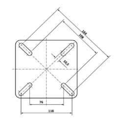 LiRo Midi Plus 100MF Mobiler Schirmständer - Flanschaufnahme Anthrazit -Garten Leben 855946 3