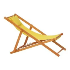 Siena Garden Faro Beach-Liegestuhl Holz/Textilene Gelb -Garten Leben 868970 13