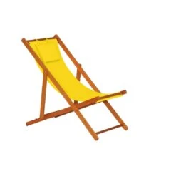 Siena Garden Faro Beach-Liegestuhl Holz/Textilene Gelb -Garten Leben 868970 15