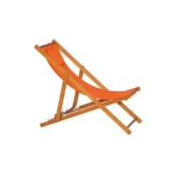 Siena Garden Faro Beach-Liegestuhl Holz/Textilene Orange -Garten Leben 868981 20