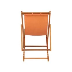 Siena Garden Faro Beach-Liegestuhl Holz/Textilene Orange -Garten Leben 868981 3