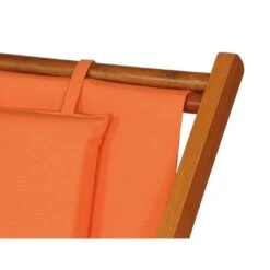 Siena Garden Faro Beach-Liegestuhl Holz/Textilene Orange -Garten Leben 868981 5
