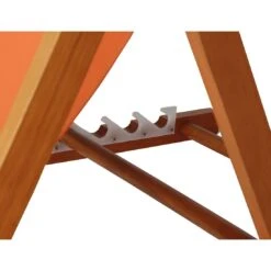 Siena Garden Faro Beach-Liegestuhl Holz/Textilene Orange -Garten Leben 868981 7