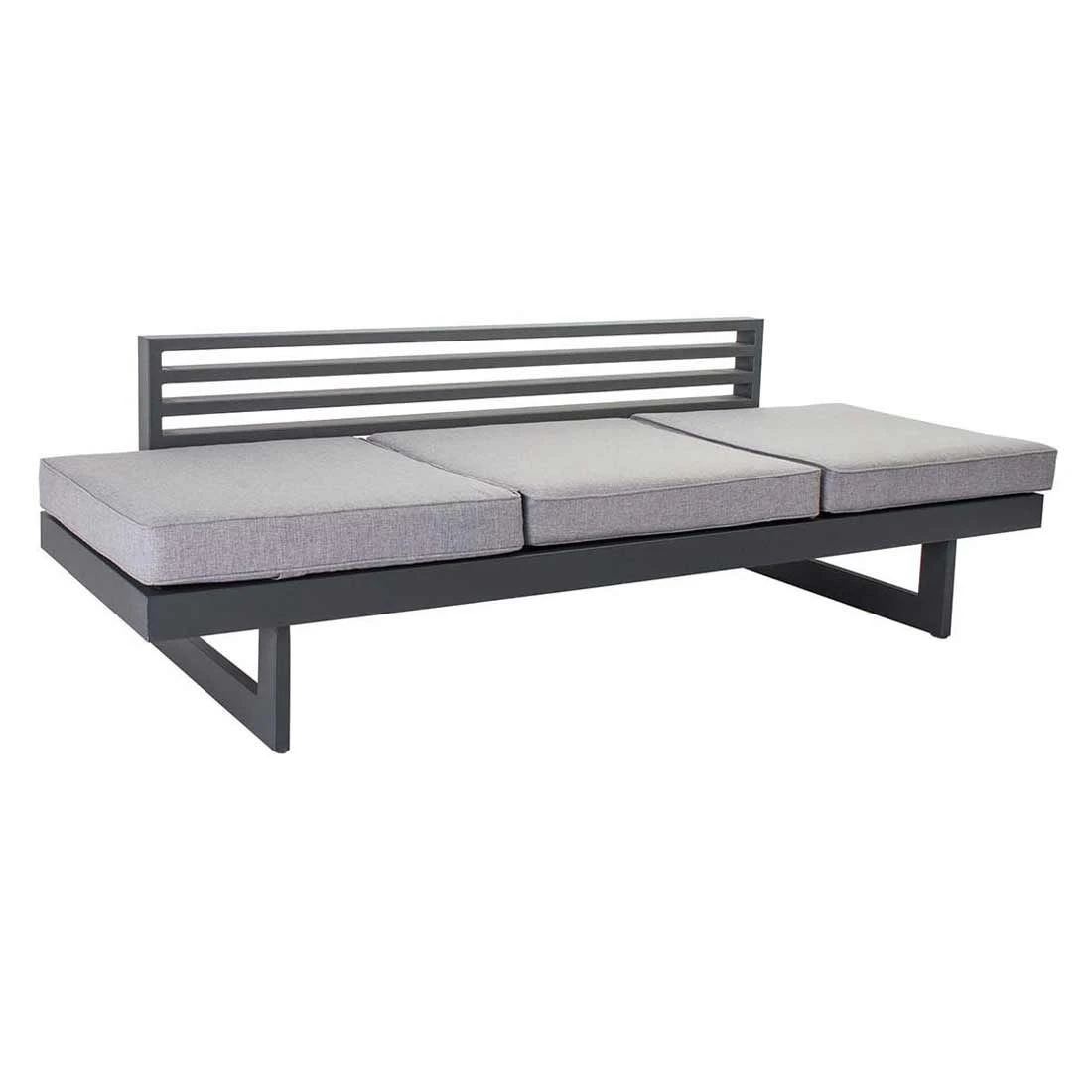 Stern Holly Bank/Liege Aluminium Inklusive Kissen Anthrazit/Grau-Meliert 4 Stern Holly Bank/Liege Aluminium Inklusive Kissen Anthrazit/Grau-Meliert – Bild 2