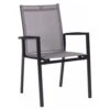 Stern New Levanto Stapelsessel Aluminium/Textilene Anthrazit/Silber -Garten Leben 876032 1