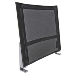 Zebra Linax Rückenlehne Edelstahl/Batyline Argenta