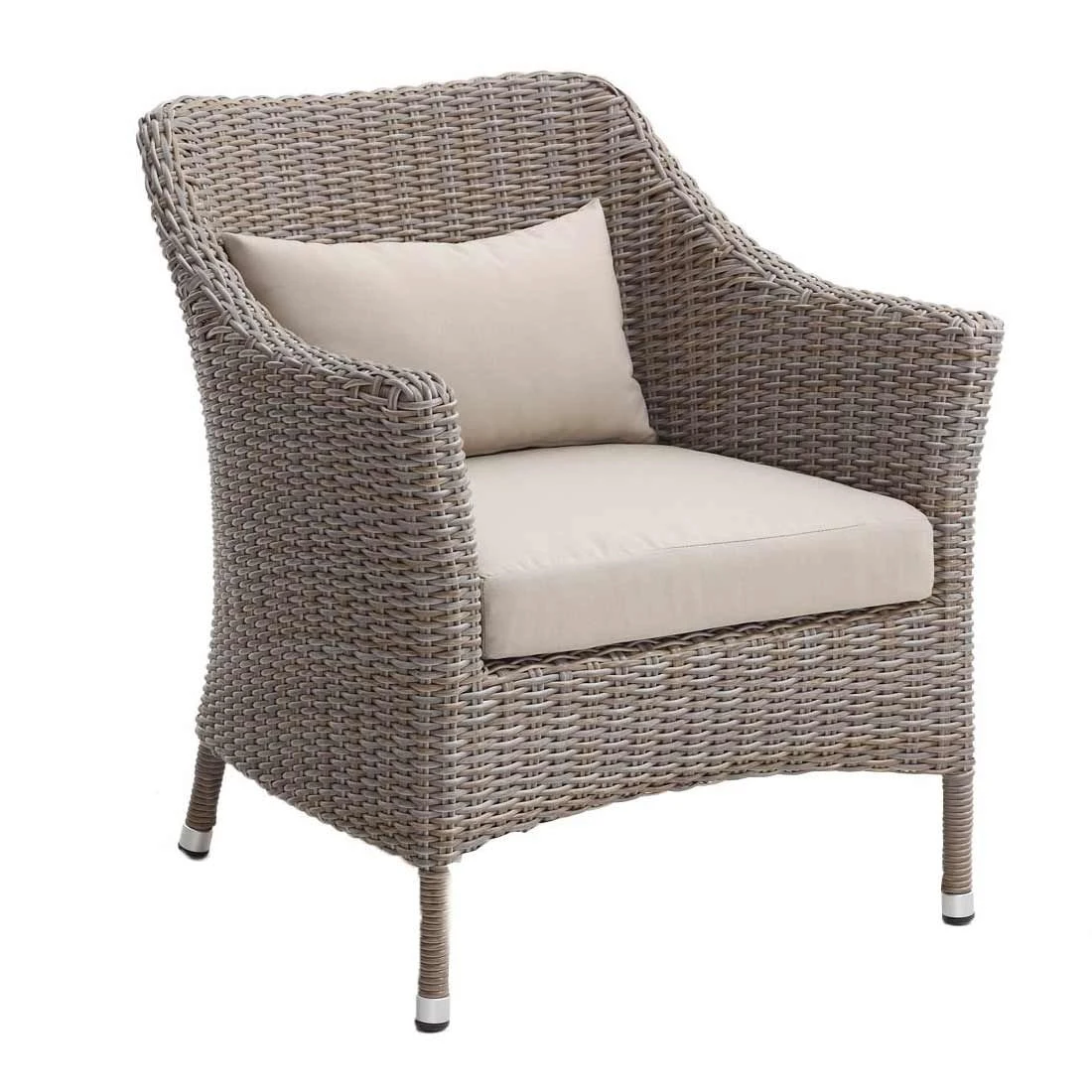 Domus Ventures Bonassola Sessel Halbrundgeflecht/MarinaPlus White Pepper/Grey 3 Domus Ventures Bonassola Sessel Halbrundgeflecht/MarinaPlus White Pepper/Grey