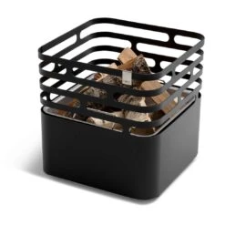 Höfats CUBE Feuerkorb Edelstahl Schwarz -Garten Leben 891454 2