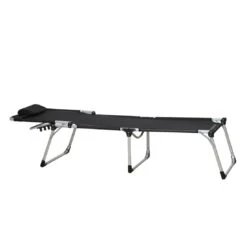 Siena Garden Sole Gartenliege Aluminium/Textilene Silber/Schwarz -Garten Leben 891971 2