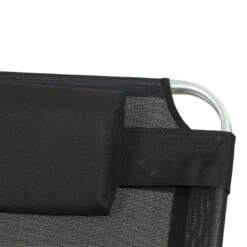 Siena Garden Sole Gartenliege Aluminium/Textilene Silber/Schwarz -Garten Leben 891971 4