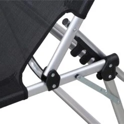 Siena Garden Sole Gartenliege Aluminium/Textilene Silber/Schwarz -Garten Leben 891971 5