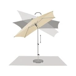 Glatz Alu Smart Easy Mittelstockschirm Ø300cm Ash 9 Glatz Alu Smart Easy Mittelstockschirm Ø300cm Ash -Garten Leben 904038 4