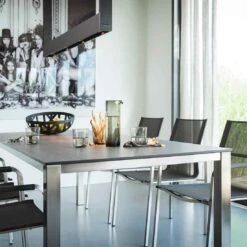 Kettler Cubic Tischgestell Edelstahl Silber Matt -Garten Leben 911210 2 1