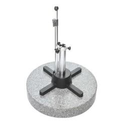 LiRo Midi 70-K Granit Mobiler Schirmständer Mit Schnellspanner Granit-Grau -Garten Leben 911936 1