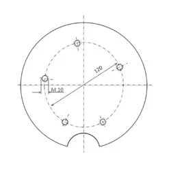 Liro Maxi 150 MF-SG Mobiler Schirmständer - Flanschaufnahme Anthrazit -Garten Leben 912233 3