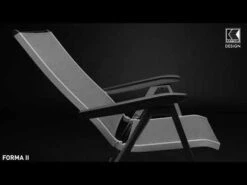 Kettler Forma II Klappsessel Aluminium/Textilene Silber/Graphit -Garten Leben 912871 v 2915