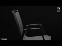 Kettler Forma II Stapelsessel Aluminium/Textilene Silber/Graphit