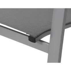 MWH Fabulo Stapelsessel Aluminium/Textilene Silber/Grau -Garten Leben 925367 9