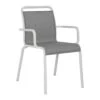 Stern Oskar Stapelsessel Aluminium/Textilene Weiß/Silber -Garten Leben 925774 1
