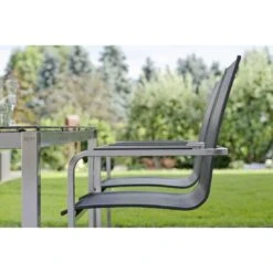Stern Evoee Freischwinger Edelstahl/Textilene Silber/Silbergrau 21 Stern Evoee Freischwinger Edelstahl/Textilene Silber/Silbergrau -Garten Leben 926577 9