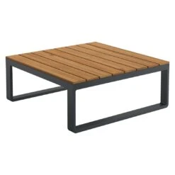 OUTLIV. Albufeira Ecklounge 3-teilig Aluminium/Akazie/Polster Schwarz/Teaklook/Royal Stone Grey -Garten Leben 931813 8