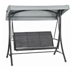 Siena Garden Livorno Hollywoodschaukel Stahl/Ranotex®Faser Anthrazit/Silber-Anthrazit
