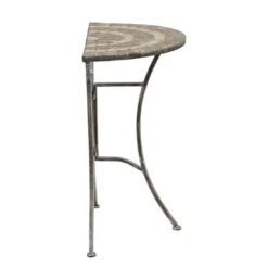 Siena Garden Felina Anstelltisch 69x35x71cm Eisen/Naturstein-Mix Silber-Schwarz -Garten Leben 933375 3